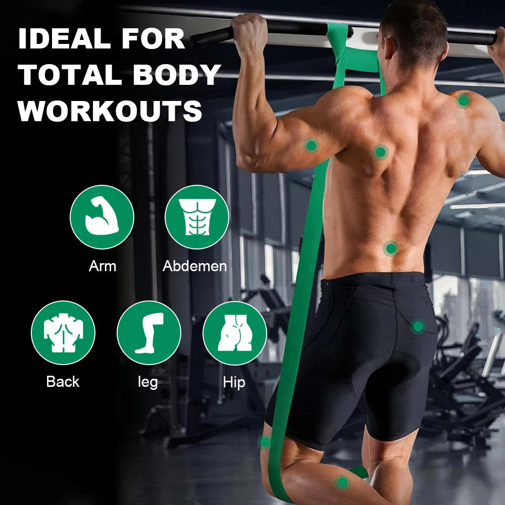 5-120lbs Fitness Resistance Bands for Boxing, Agility Training, Yoga, Pilates, Home Gym