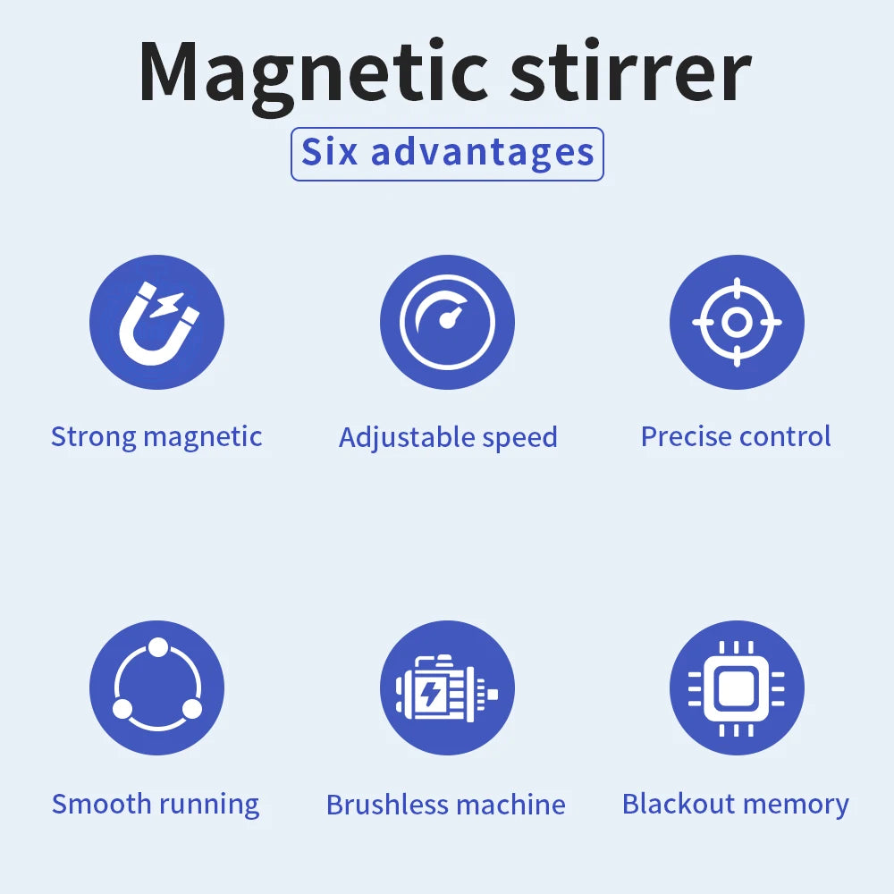 SH-2 Heating Magnetic Stirrer 2000ml - Adjustable Hot Plate