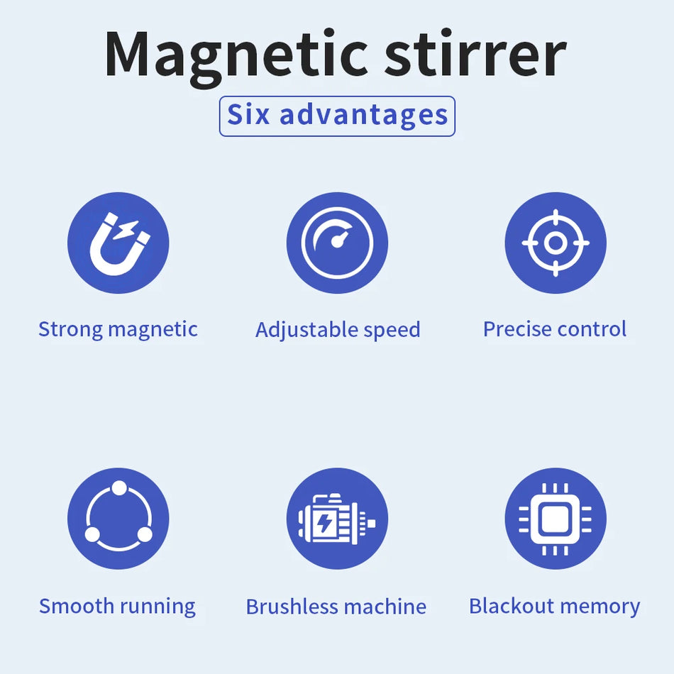 SH-2 Heating Magnetic Stirrer 2000ml - Adjustable Hot Plate