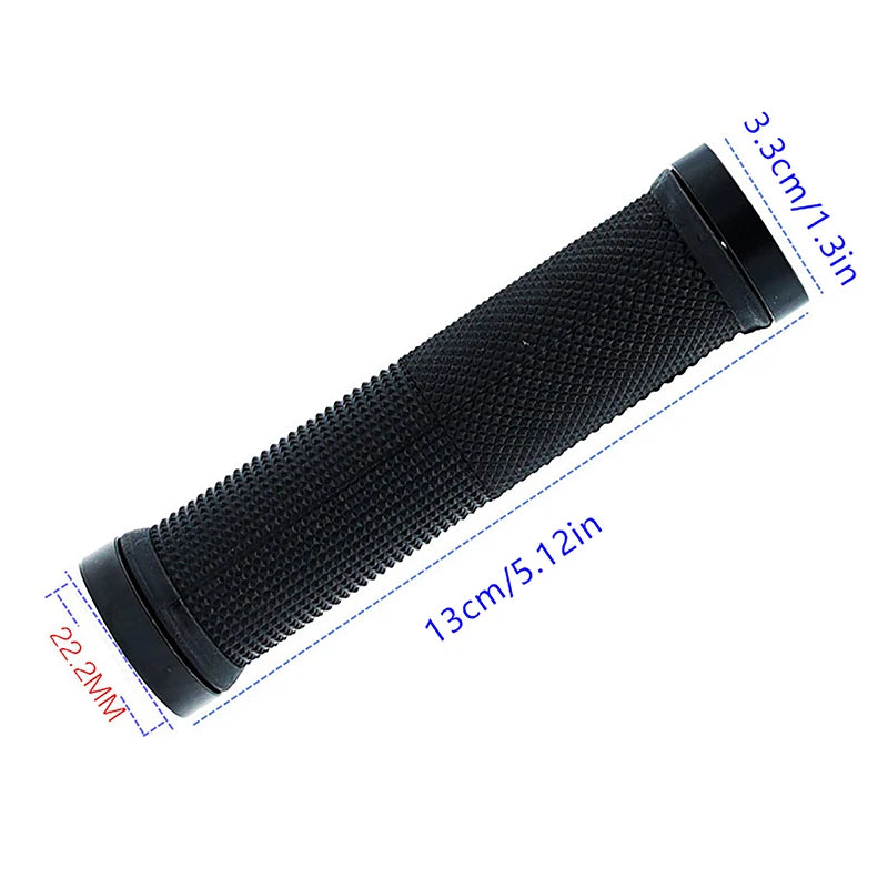 Comfort Grip MTB Bicycle Handlebar Grips with Lock-On Alloy Cuffs