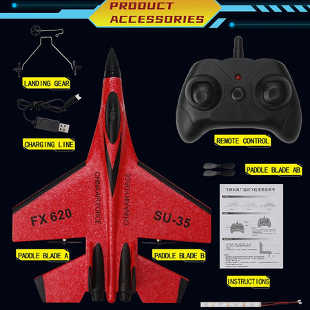 SU35 RC Plane F22 K500 MAX &ndash; Easy 2.4G Control Foam Glider