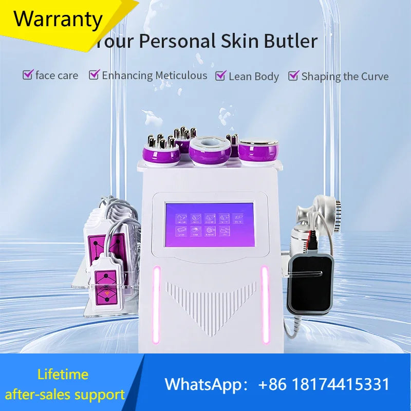 9 In 1 Vacuüm Laser RF 80K Cavitatie Liposuctie Machine