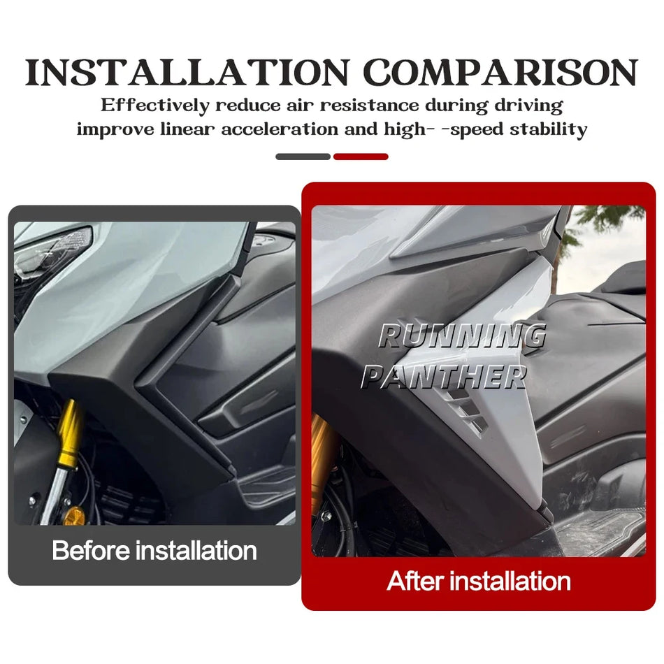 Motorcycle Frame Upper Deflectors ABS Plastic for Yamaha TMAX 560