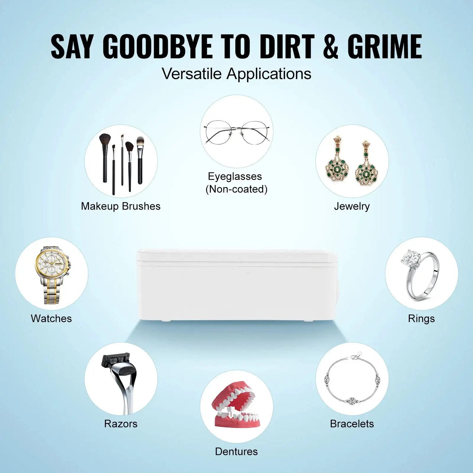 Ultrasonic Cleaner 200/450/650ml Portable Timer