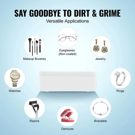 Ultrasonic Cleaner 200/450/650ml Portable Timer