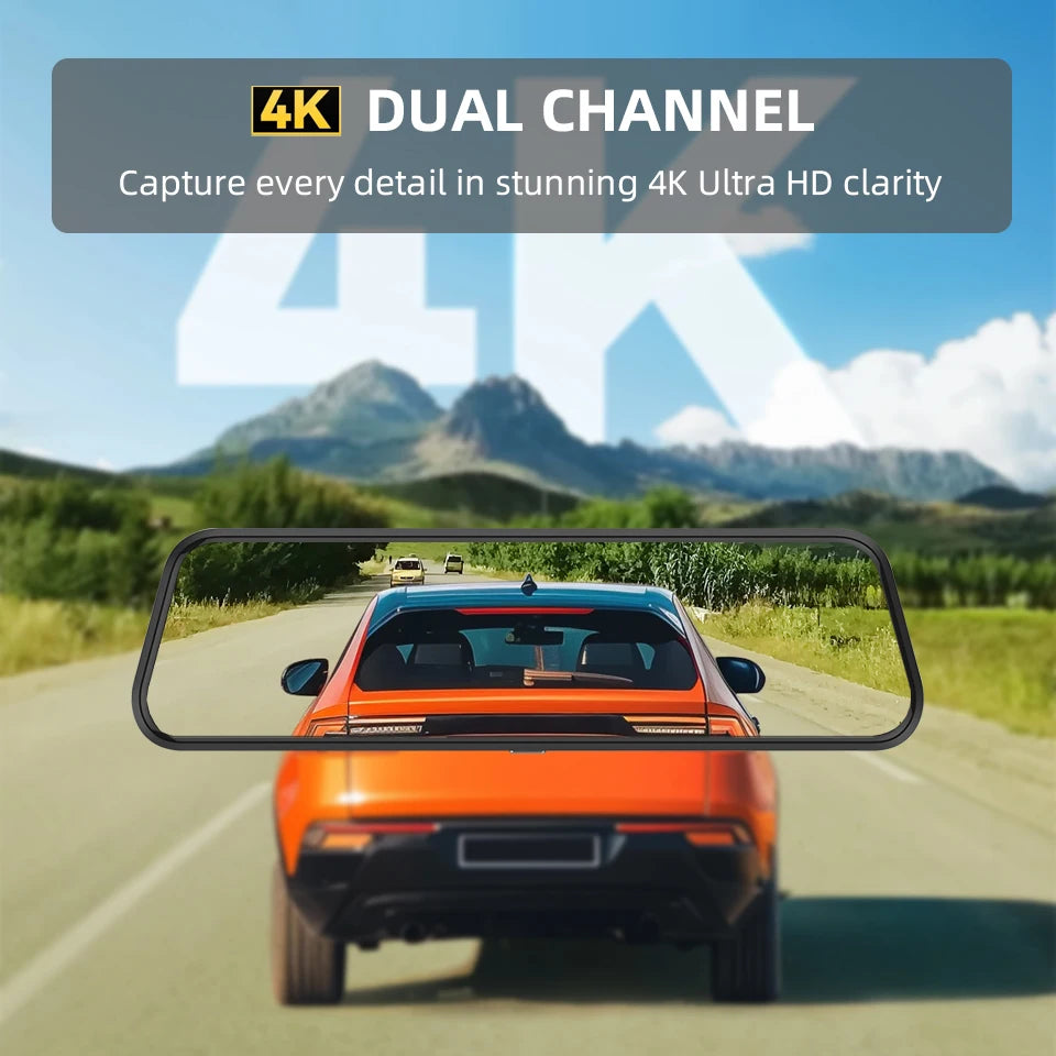 ACCEO 4K Dashcam Mirror Car Dvr &ndash; 10 Inch Touchscreen