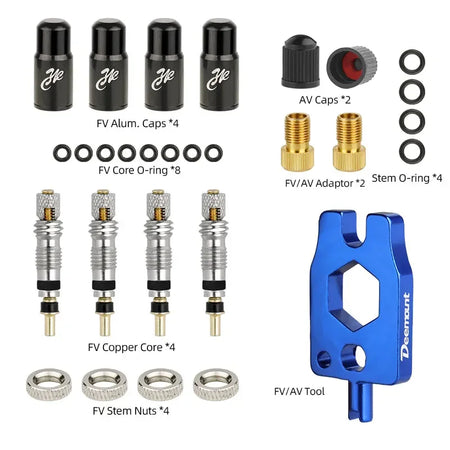 Brass Presta Valve Core Set &ndash; Durable CNC-Machined Parts Presta FC4 V59-A29 / CN