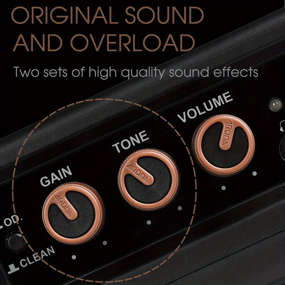 Aroma AG-04 Guitar Amp &ndash; Rechargeable Wireless Mini Amp