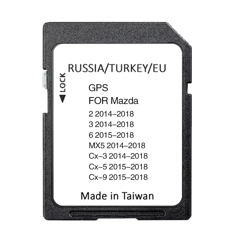 Mazda CX-9 2015-2021 16GB Map Card &ndash; Greece Sweden Maps