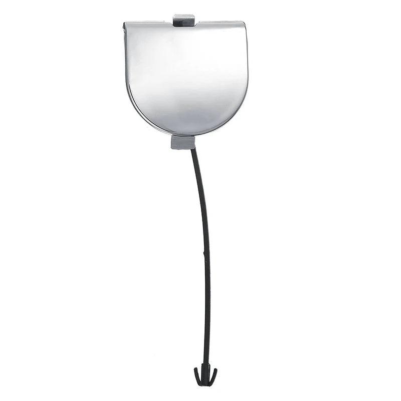 Fiat 500 Rear Bumper Tow Eye Cover Cap, Chrome Plastic