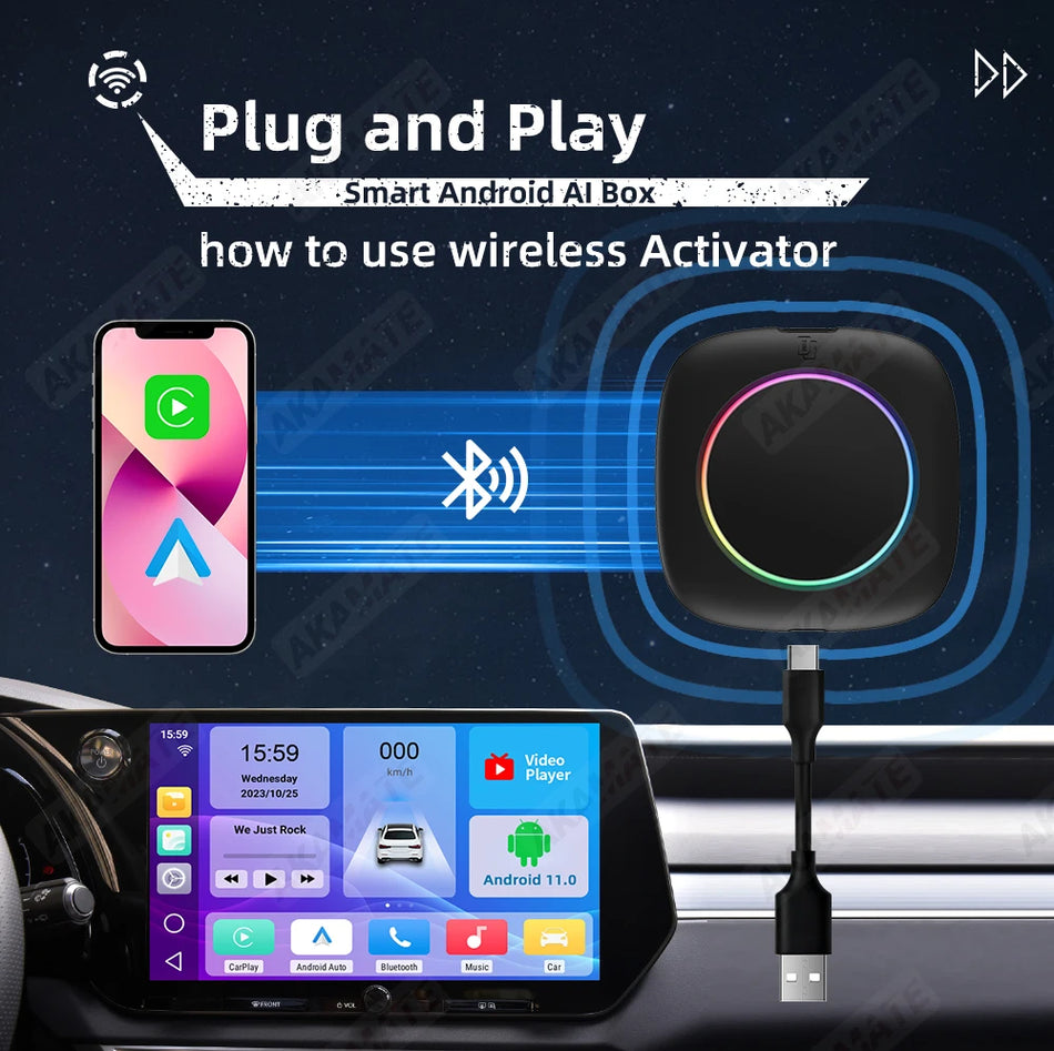 Ai Box Wireless CarPlay Dongle Adapter - Android 13