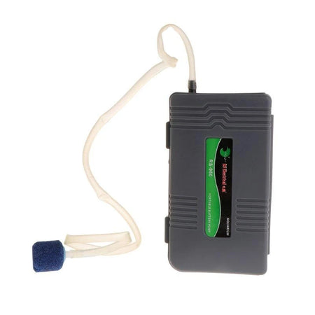 Aquarium Air Bubbler Portable &ndash; Ultra Quiet Battery Powered Gray / CHINA