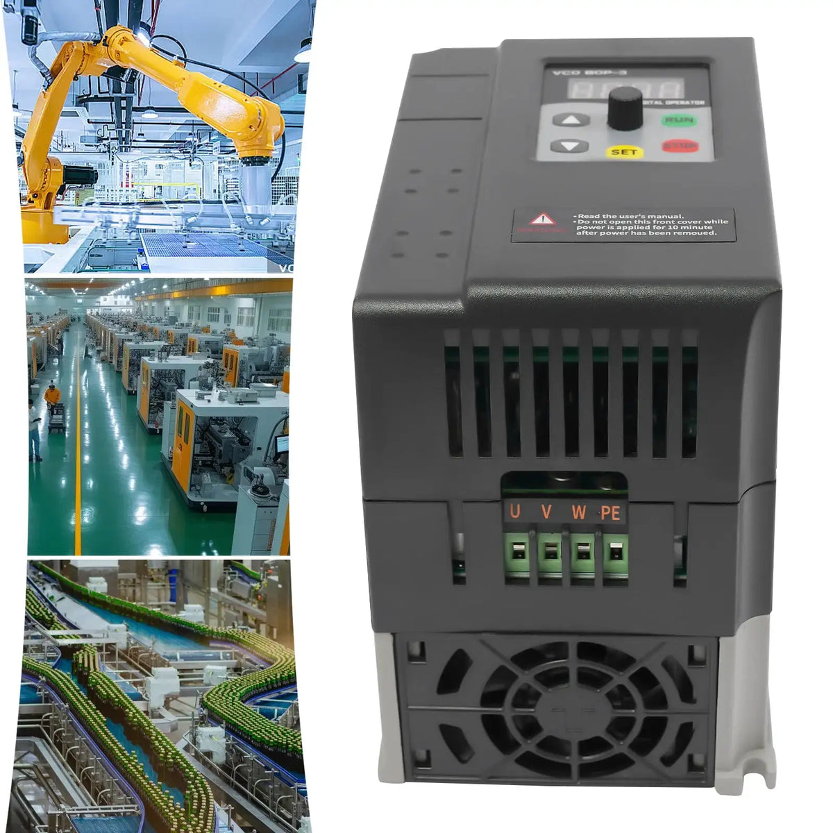 Variable Frequency Drive 3-Phase 2.2KW 380V &ndash; Remote Control