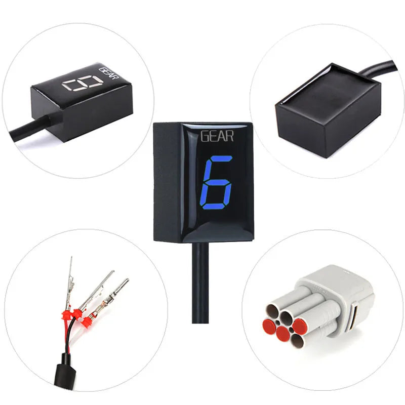 Suzuki GSX-R750 versnellingsindicator voor GSX-R-serie motorfietsen, versnellingsdisplay, gemaakt van plastic