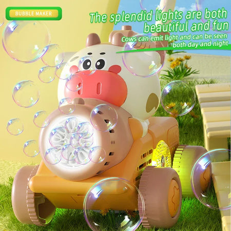 Trolley Bubble Machine Gun Cart &ndash; Outdoor Party Fun For Kids