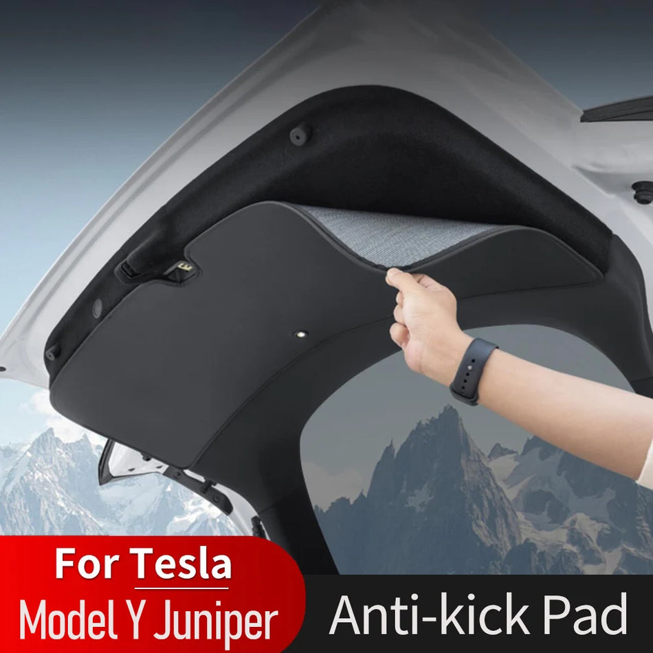 Podloga za prtljažnik z PU usnjem in filcem za Tesla Model Y Juniper 2025 2026