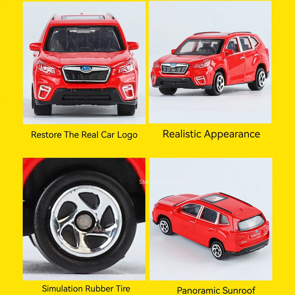 Model de mașină din aliaj turnat Diecast Forester 1:64, caroserie din metal