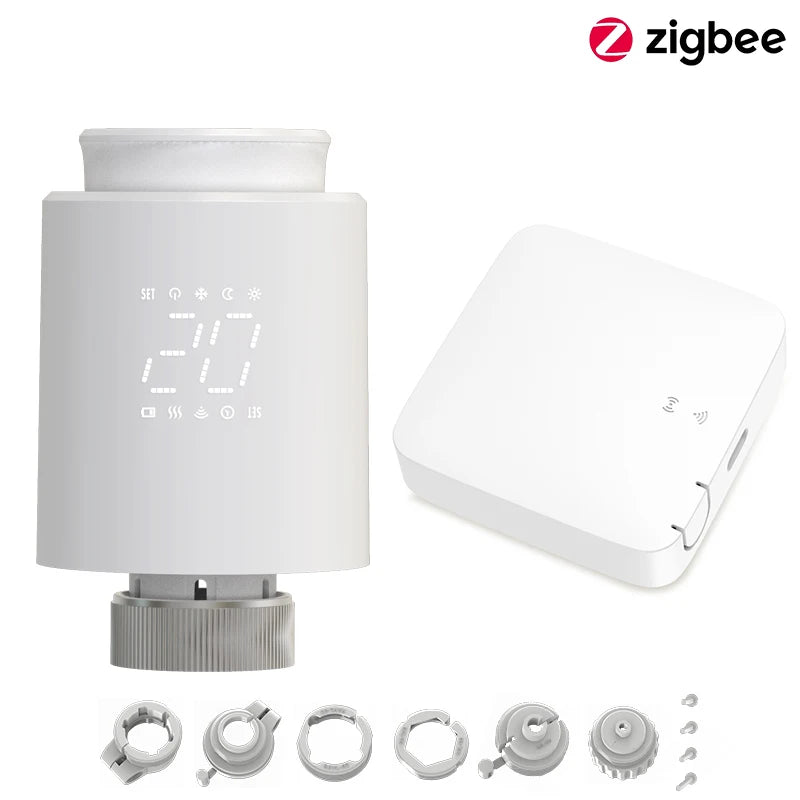 Tuya ZigBee TRV Thermostat Smart &ndash; Alexa And Google Home Zigbee TRV Set