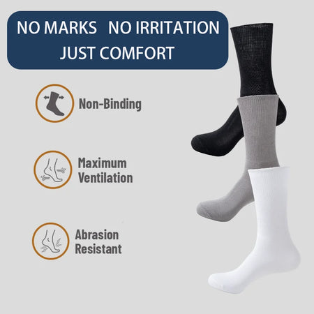 ZEXOLAP 6 Pairs Diabetic Socks &ndash; Comfortable Moisture Wicking Fabric