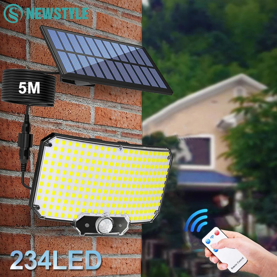 234LED Solar Security Lights &ndash; Motion Sensor 3 Modes