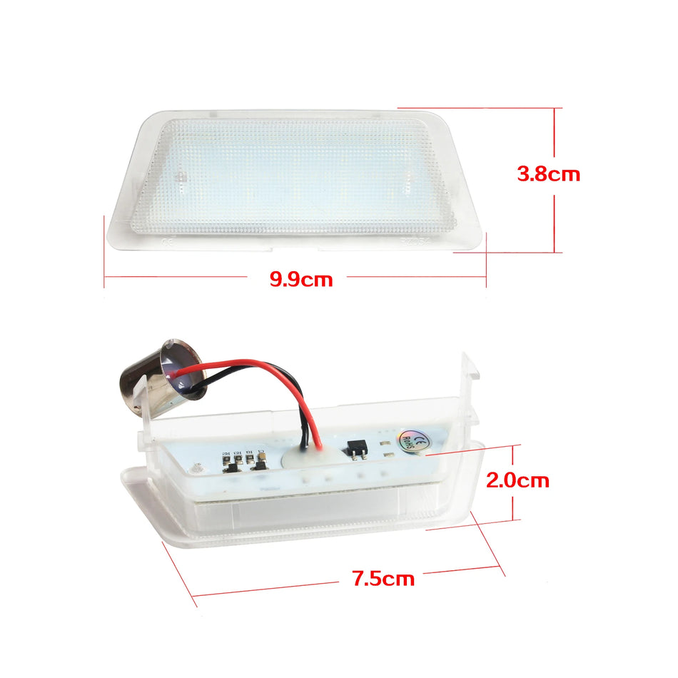 Lumină LED pentru Plăcuța de Înmatriculare Spate pentru Vauxhall Astra G MK4 HB, 18 LED-uri SMD, 6000K Alb Xenon