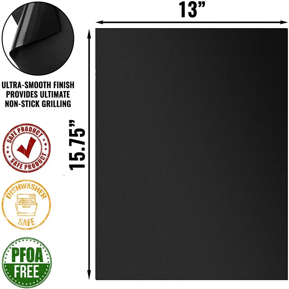 Non-Stick BBQ Grill Mat &ndash; Easy to Clean and Heat Resistant
