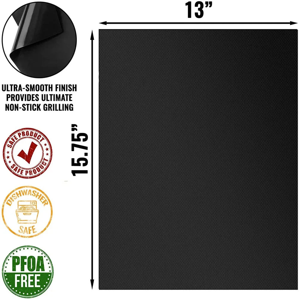 Non-Stick BBQ Grill Mat &ndash; Easy to Clean and Heat Resistant