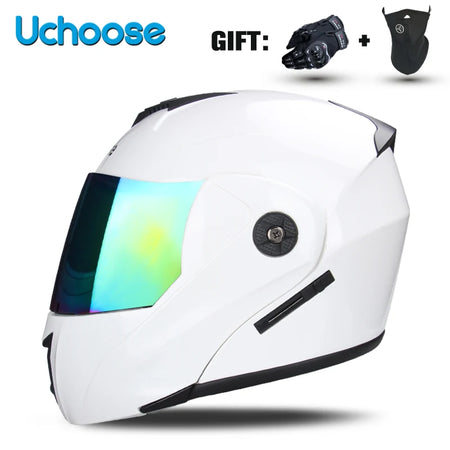 Uchoose Double Lens Modular Flip Helmet &ndash; DOT Certified