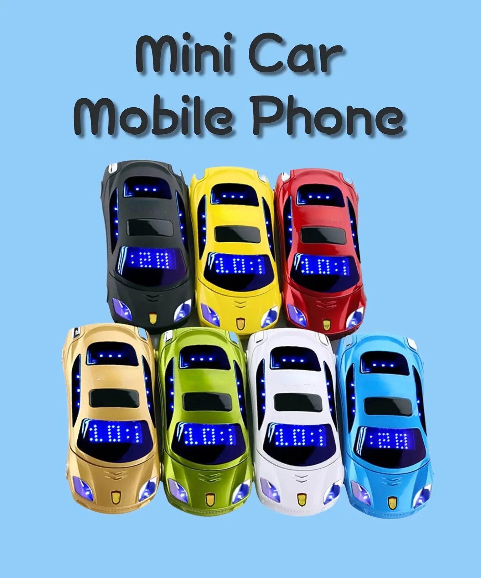 Mini Folding Kids Phone Dual SIM Toy &ndash; LED Lights Fun