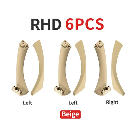LHD RHD Beige Black Gray Interior Door Pull Handle Set Replacement For BMW 3 Series E90 E91 E92 316 318 320 325 328i 2004-2012 by InterCyprus Trading Ltd