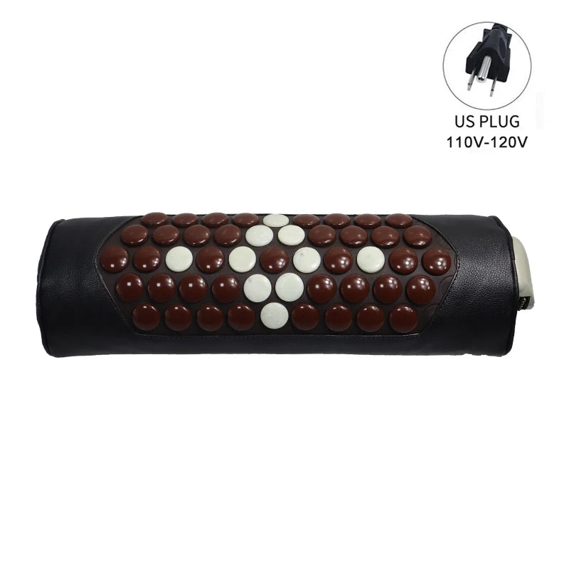 Jade Massage Pillow Tourmaline Neck Pillow &ndash; Pain Relief US Plug