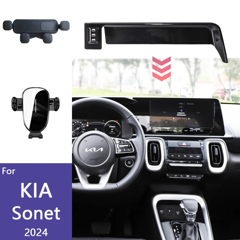 Kia Sonet 2024 Screen Mount Gravity 15W Wireless Charger