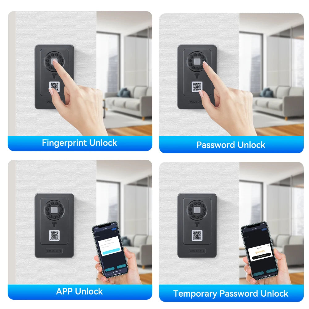 Camaroca Smart Key Safe Box &ndash; One Time Passwords Via App