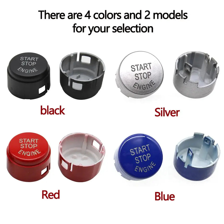 Black Silver Red Blue Car Engine Ignition Start Stop Switch Push Button For BMW X3 X4 F25 F26 61319291691 by InterCyprus Trading Ltd