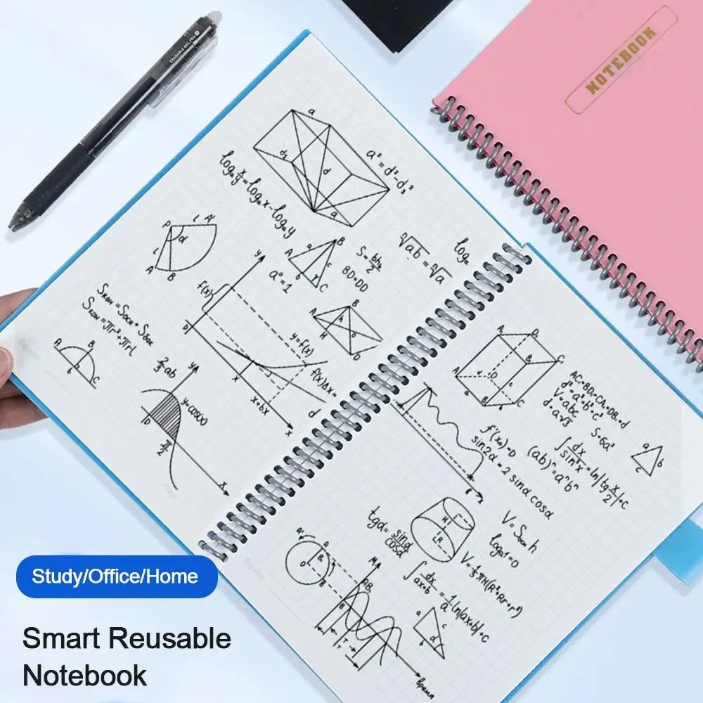 A5 Erasable Whiteboard Journal | Reusable Smart Notebook Planner