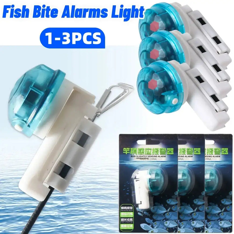 Fishing Rod Alarm Light Universal Fishing Electronic Rod Light Antiskid Sea Fishing Rod LED Light Accessories for Night Fishing