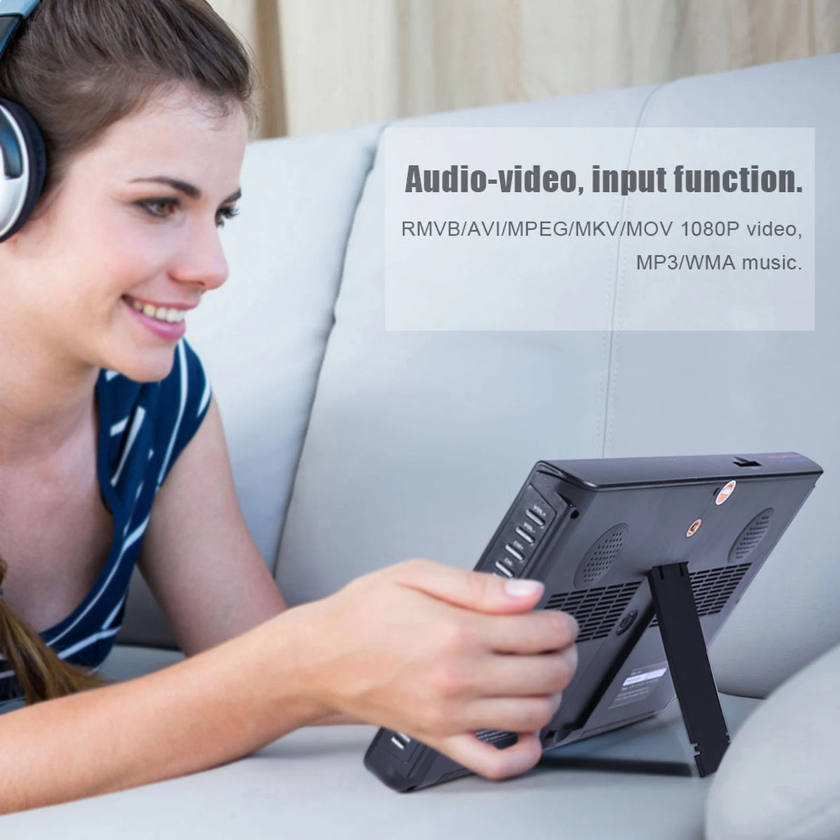 1024x600 Resolution 10-inch Portable Digital Analog TV Default Title