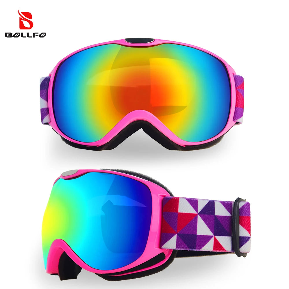 BOLLFO Kids Ski Goggles &ndash; Anti-Fog UV400 Winter Eyewear Ski Glasses / CHINA / M