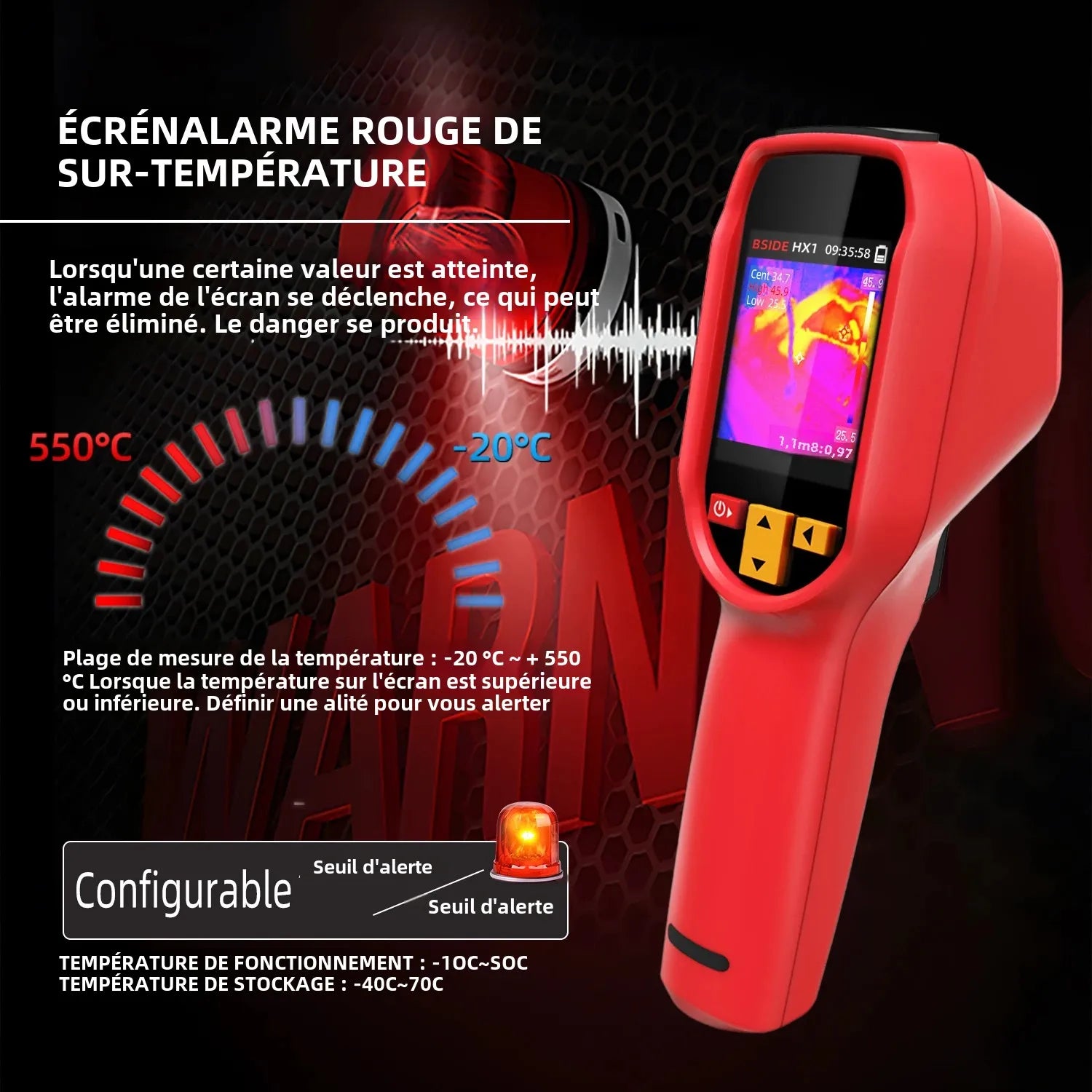 BSIDE HX1 240x240 Infrared Thermal Imaging Camera for PCB and Pipeline Inspection