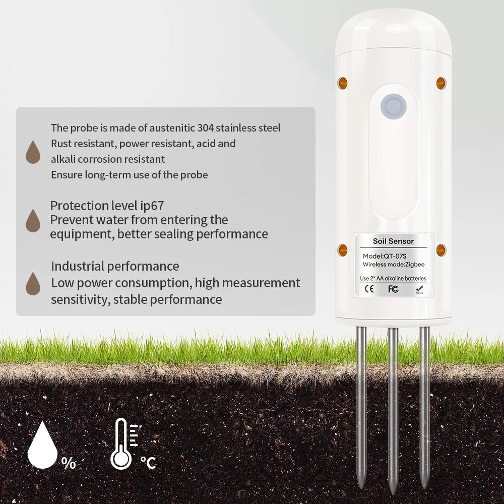 Smart Soil Sensor Zigbee &ndash; Wireless Temperature and Humidity Detection