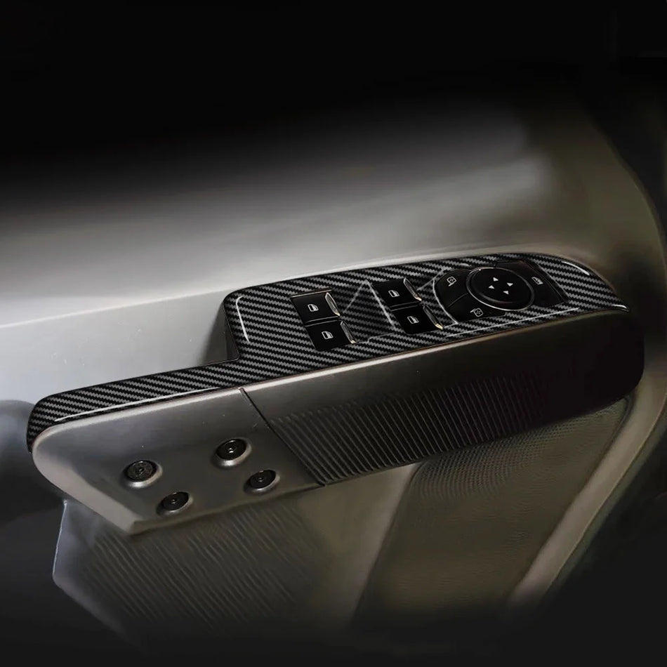 Window Lift Control Panel Decoration Sticker For Ford Maverick 2022-2024 Chrome 4-Piece Trim