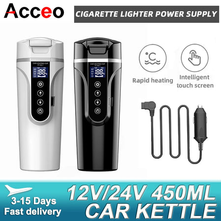 Acceo 450ml R31 Portable Car Heating Cup - Smart Touch