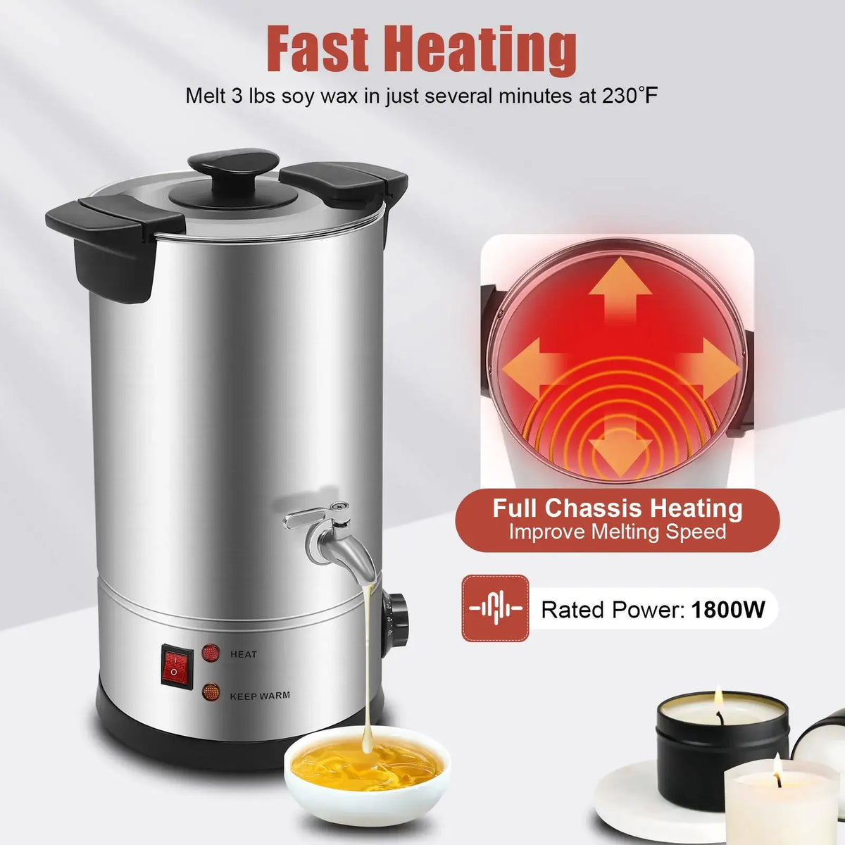 10L Wax Melting Furnace &ndash; Large Capacity And Easy To Use