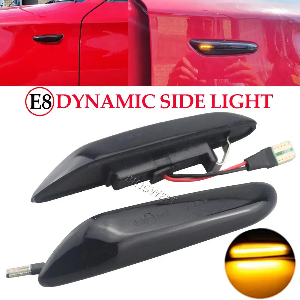 1pair Sequential Flashing LED Turn Signal Side Marker Light For BMW E60 E61 E90 E91 E87 E81 E83 E84 E88 E92 E93 E82 E46 by InterCyprus Trading Ltd