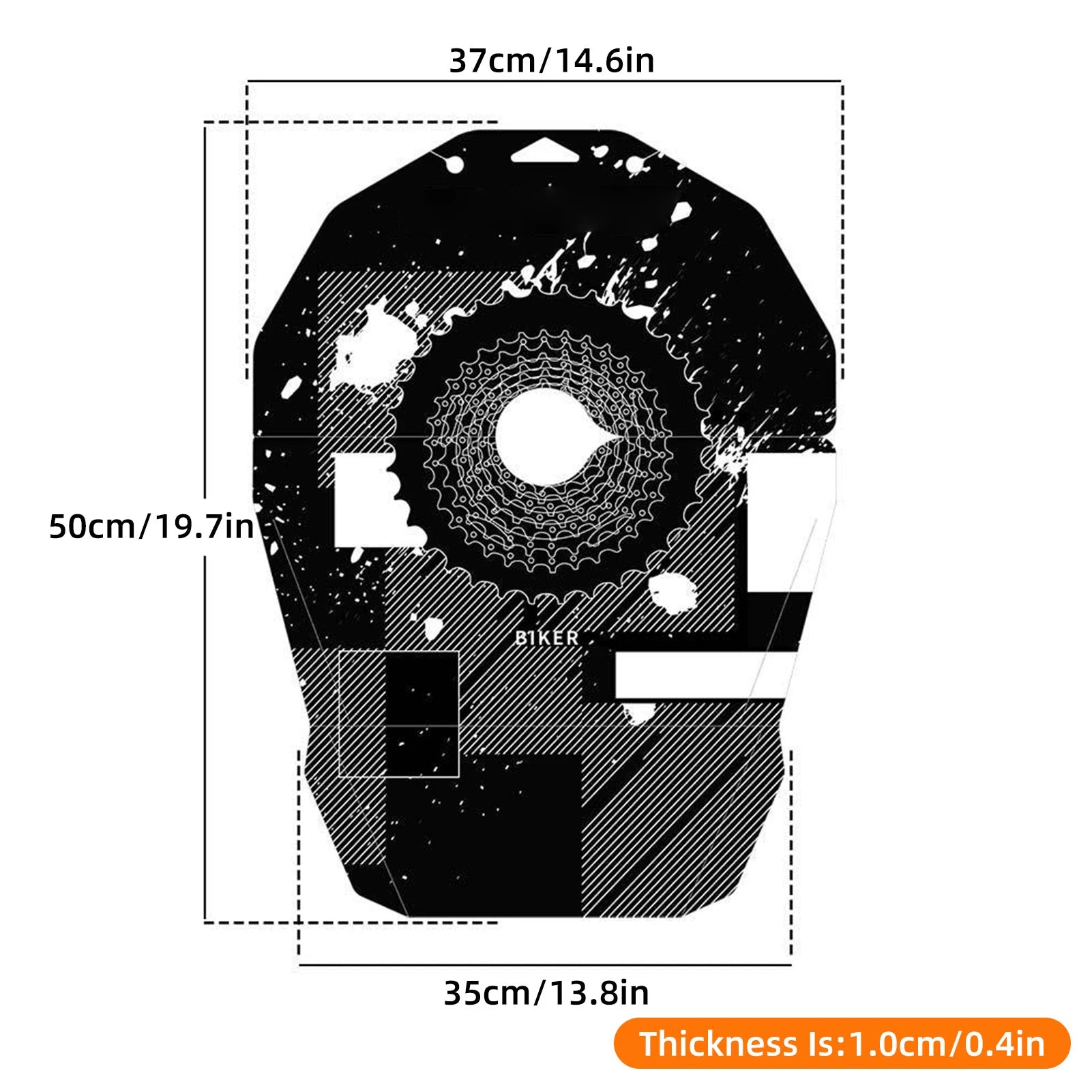 Bike Washing Cover Disc Brake Protector &ndash; Oil Proof Shield black