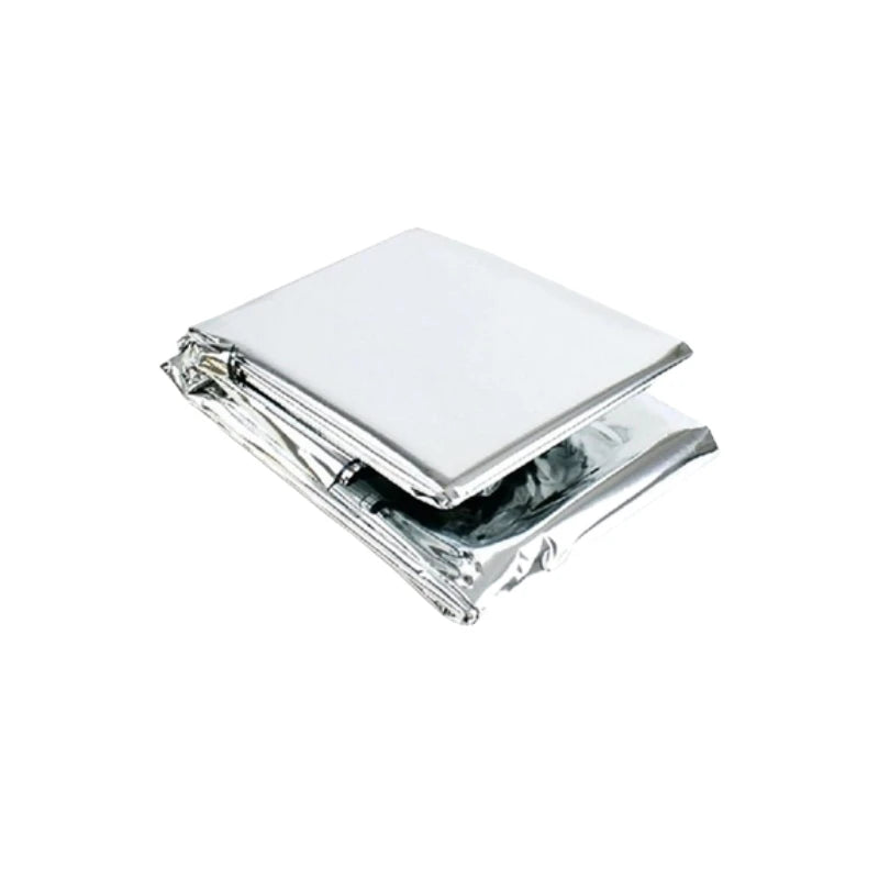 Gold-Silver Waterproof Emergency Survival Blanket 130x210cm 1PC-Silver