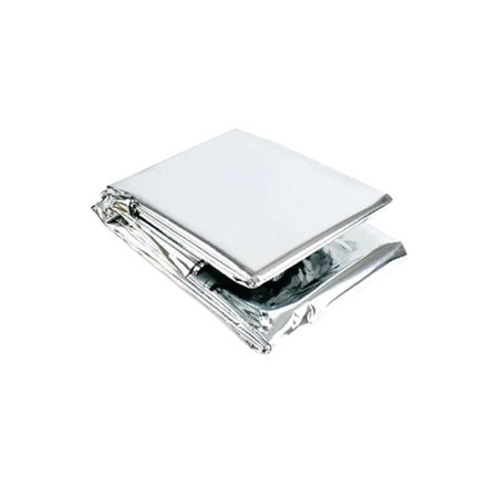 Gold-Silver Waterproof Emergency Survival Blanket 130x210cm 1PC-Silver