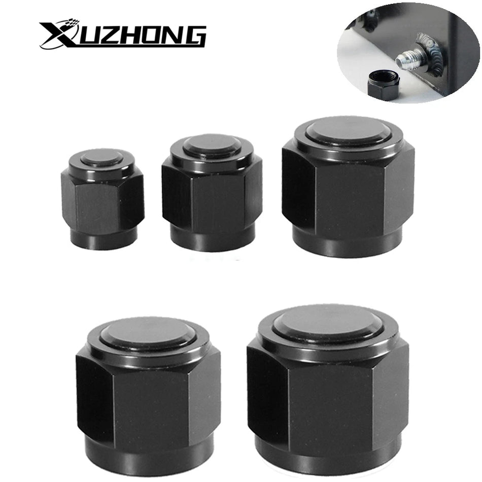 Adaptateur de bouchon à embout conique femelle en aluminium noir AN4 AN6 AN8 AN10 AN12 pour tube