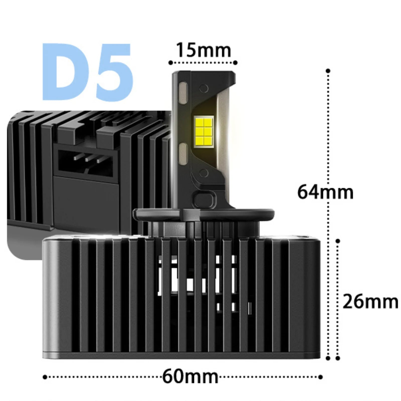 BEVINSEE D1S D1R LED CANBUS Bulbs &ndash; High Brightness with 8000 Lumens D5S / CHINA