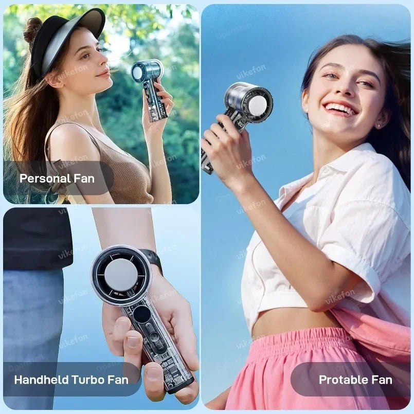 Portable Handheld Turbo Fan 3000Mah &ndash; LED Digital Display